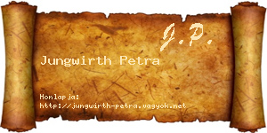 Jungwirth Petra névjegykártya