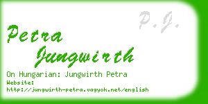 petra jungwirth business card